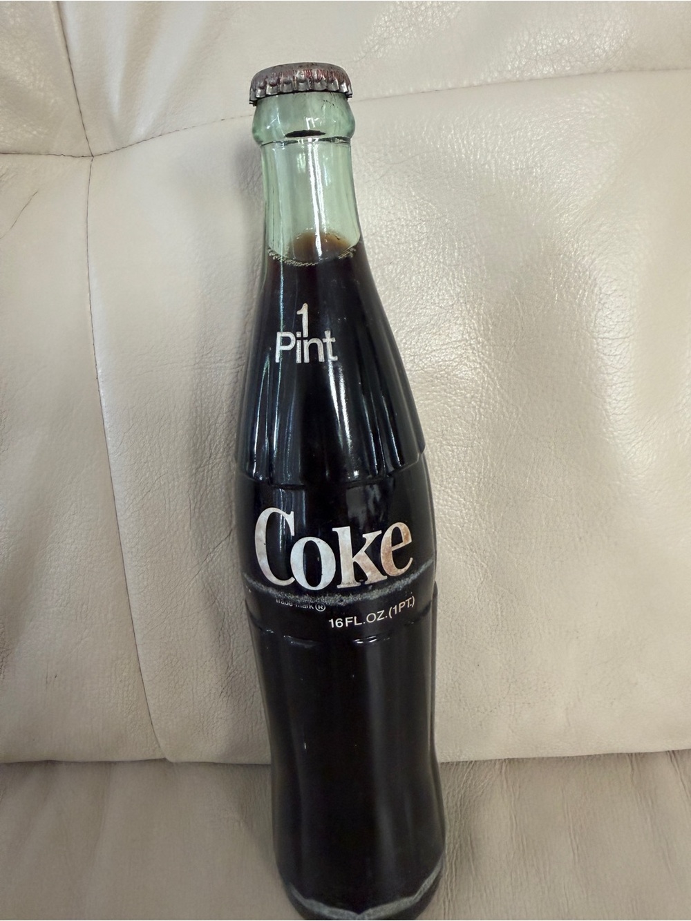 Full 1960s Vintage 16 Oz, Coke Cola